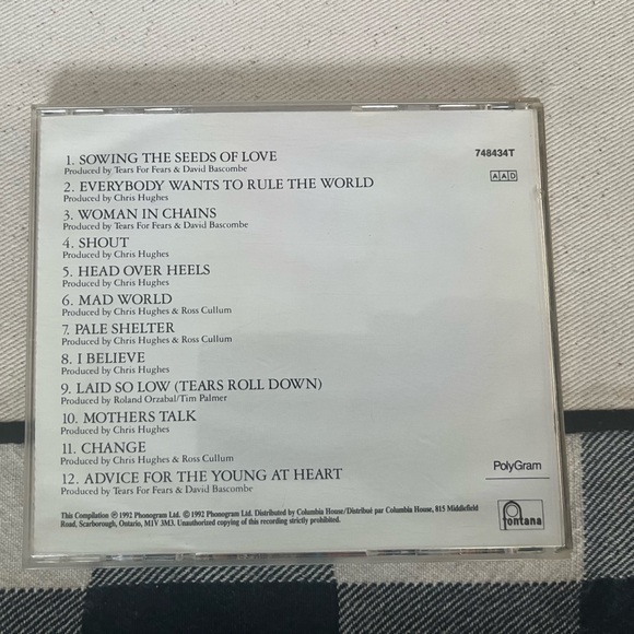 Tears for Fears Tears Roll Down - Picture 5 of 5